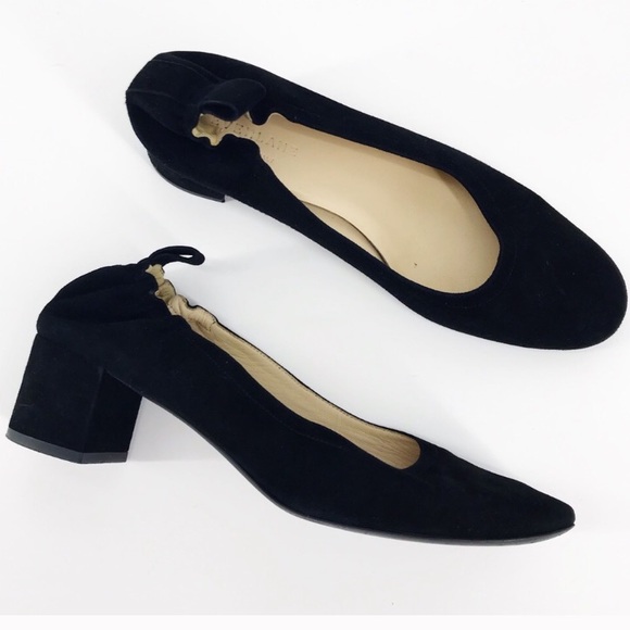 Everlane Shoes - Everlane : The Day Heel in Black Suede Size 10